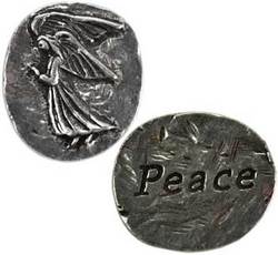 Peace Angel pocket stone - Click Image to Close