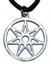 1" 7 pointed Star amulet - Click Image to Close