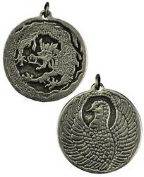 Dragon and Phoenix amulet