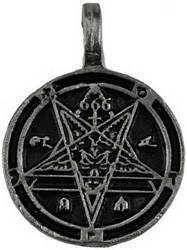 Goat Head 666 amulet