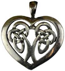 Celtic Heart amulet - Click Image to Close