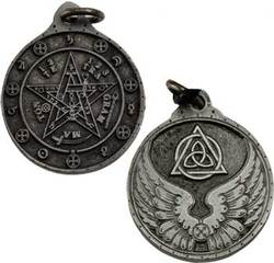 Tetagrammation talisman silver color - Click Image to Close