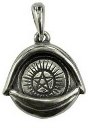 All Seeing Eye Pentagram amulet