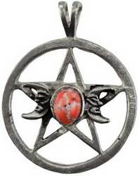 Triple Moon-Pentagram Spell amulet