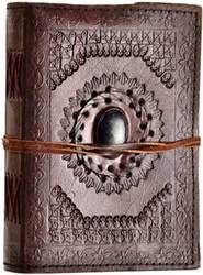 5" x 7" God's Eye leather blank book w/ cord - Click Image to Close