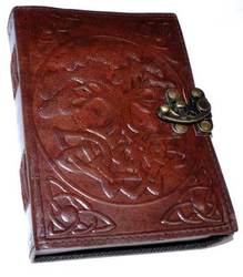 Tree of Life leather blank book w/ latch