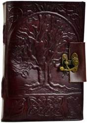 Tree of Life leather blank book w/ latch - Click Image to Close