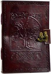 Tree of Life leather blank book w/ latch