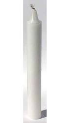 White 6" Taper Candle - Click Image to Close