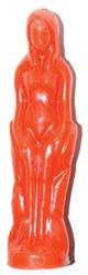 Orange Female candle 7" - Click Image to Close