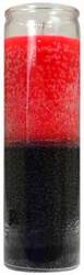 2 Color 7-day Red/ Black jar candle