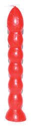 9 1/2" Red 7 Knob candle - Click Image to Close