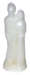 6" Marriage White candle - Click Image to Close