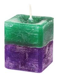 Stress Relief Square Votive Candle - Click Image to Close