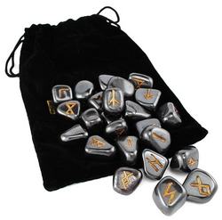 Hematite Rune set by Lo Scarabeo