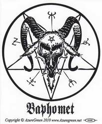 Baphomet bumper sticker