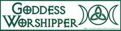 Goddess Worshipper bumper sticker