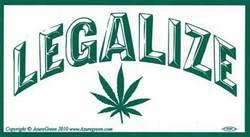 Legalize Marijuana bumper sticker