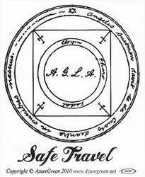 Safe Travel bumper sticker