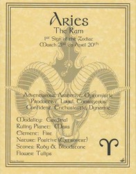 Aries zodiac poster - Click Image to Close