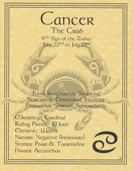 Cancer zodiac poster - Click Image to Close