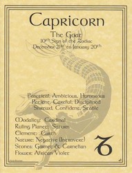 Capricorn zodiac poster - Click Image to Close