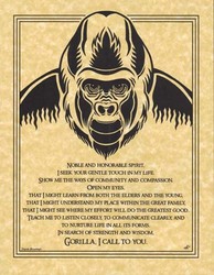 Gorilla Prayer poster - Click Image to Close