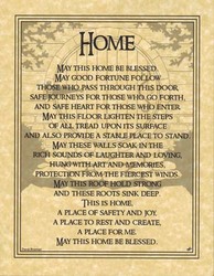 Home Blessing poster - Click Image to Close