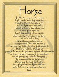 Horse Prayer poster - Click Image to Close