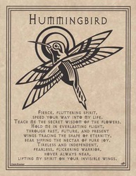 Hummingbird Prayer poster - Click Image to Close