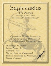 Sagittarius zodiac poster - Click Image to Close