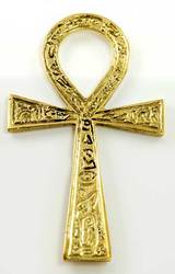 Ankh brass 2 3/8" x 4" - Click Image to Close