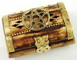 Pentagram Bone Chest 3" x 2"