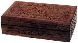 5" x 8" Handcrafted box w Floral Design - Click Image to Close