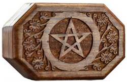 Octagonal Pentagram box - Click Image to Close