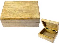 Natural wood box 4" x 6" - Click Image to Close