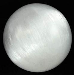 White Selenite gazing ball - Click Image to Close