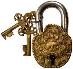 4 1/2" Buddha lock - Click Image to Close