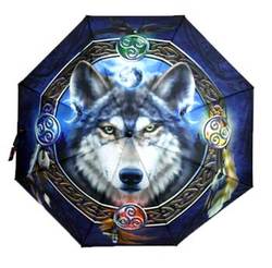 Celtic Wolf umbrella - Click Image to Close