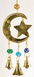 Three Bell Star and Moon wind chime