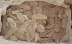 ~3# Flat of Rough Clear Quartz Points - Click Image to Close