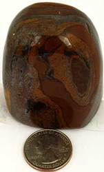 ~.4# Tiger Eye free shape - Click Image to Close