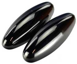 60mm Magnetic Hematite Oval pair