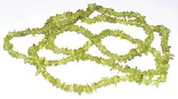 32" Peridot chip necklace - Click Image to Close