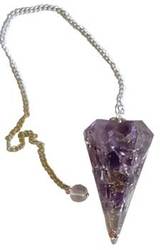 6-sided ogone Amethyst pendulum - Click Image to Close