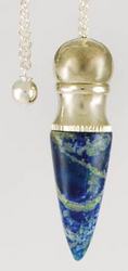 Lapis Chambered pendulum - Click Image to Close