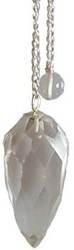 Faceted Clear Quartz pendulum - Click Image to Close