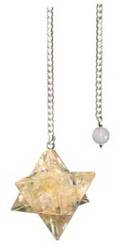 Merkabah Citrine Orgone pendulum - Click Image to Close