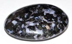 Indigo Gabbro palm stone - Click Image to Close