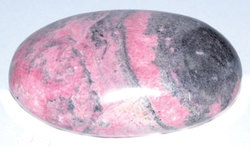 Rhodonite palm stone - Click Image to Close